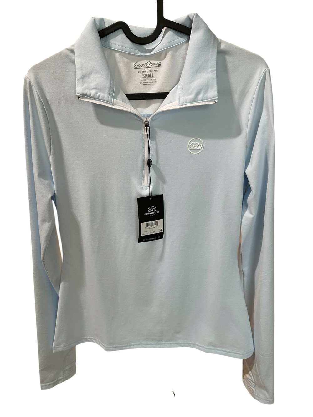 Good Good Golf Women’s Daybreak Quarter Zip Pullover Small Blue NWT St Andrews